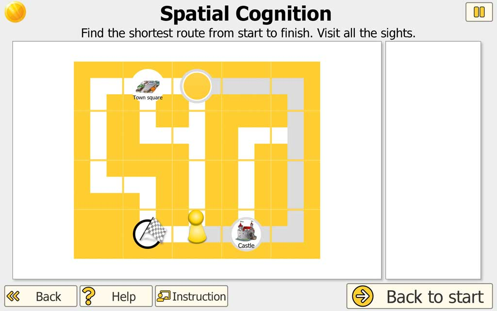 Vita City Part 2: find the shortest route on the city map visiting Town Square and Castle landmarks